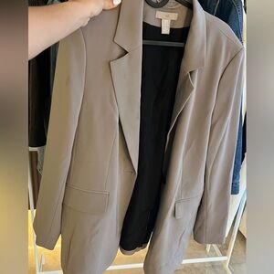 Grey oversized blazer